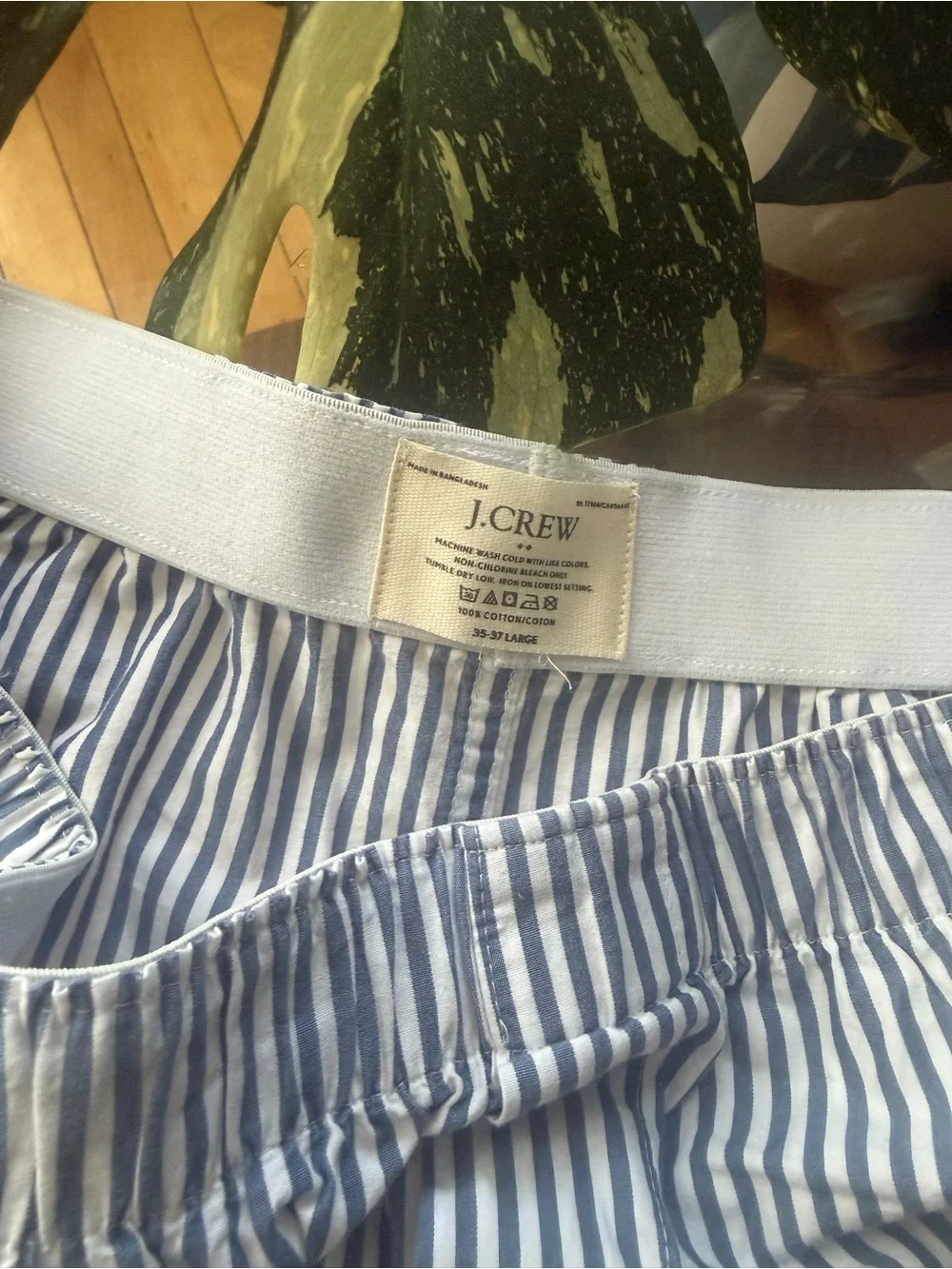 J. Crew Blue and White Seersucker Stripe Men’s Shorts